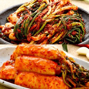 파김치2kg + 총각김치2kg, 1세트, 4kg