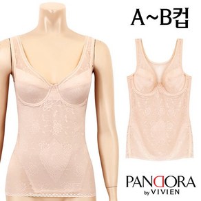 [판도라by비비안]소프트 누디 보정쉐이퍼 치마올인원1종(PBT3735)75A~90B