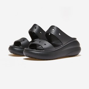 크록스 클래식 크러쉬 샌들 블랙 CLASSIC CRUSH SANDAL