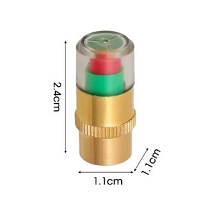 타이어 압력 모니터링 경보 자동차 오토바이 범용 휠 밸브 캡 타이어 압력 표시기 외부 밸브 감지 도구, 04 1pc, 1개