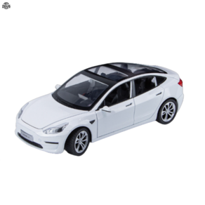 ZEUS 1:24 다이캐스트 롤스로이스 벤츠 BMW 람보르기니 포르쉐 피규어, 16.테슬라 모델3 화이트, 1개