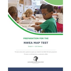 (영문도서) NWEA Map Test Preparation - Grade 4 Life Science Paperback