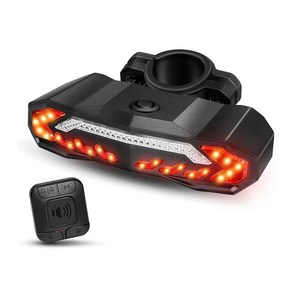 자전거도난방지 자전거 알람 후면 테일 라이트 턴 신호 무선 방수 원격 제어 USB 미등 경고 브레이크 경고등 바이크 방향등 후미등, [01] A, 1개