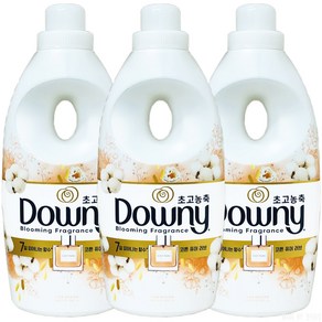 다우니 섬유유연제 코튼 퓨어러브 본품 세트 1L x 3p + 200ml