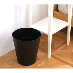 전원 디자인 휴지통 7L 11L 2종 다용도통 사무실휴지통, 7L 블랙(3376)