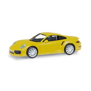 Hepa 28615-003 포르쉐 911 터보 (991) Racing Yellow 자동차모형 미니카 1:87 사이즈, 1개