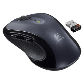 Logitech M510 Wieless Mouse-Black (Renewed) Logitech M510 무선 마우스-블랙(리뉴얼), black, 1개