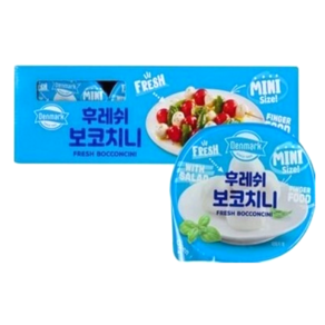 덴마크 후레쉬 보코치니 리코타 치즈 150g x 3입 아이스박스 포장, 3개