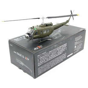 1/48 UH-1H 휴이 항공기 헬리콥터 다이캐스트 메탈합금 완제품 모형 비행기, 1개