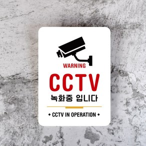 루리앤메리 잠깐 사인보드 034 CCTV녹화중2 안내판