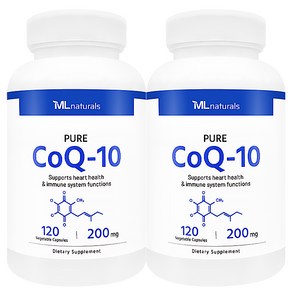 [미국빠른직구] 신제품 마이라이프 내추럴스 코큐텐 CoQ-10 200mg, 120정, 2개