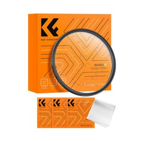 K&F CONCEPT NANO-B Coloful Stalight 이펙트필터 K9 Glass 구경 옵션선택, 72mm