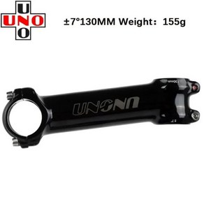 자전거 스템 핸들바 UNO 블랙 초경량 7 17 35도 MTB 도로 포크 286 318mm 60 70 80 90 100 110 120 130mm 킹 Kalloy 462240, 1개