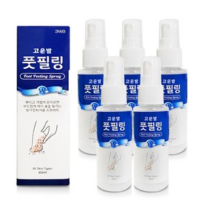 웰빙 고운발 풋필링 40ml 발각질 제거용 스프레이 발관리, 5개