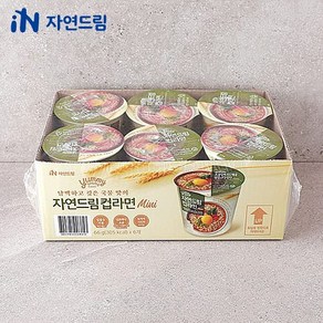 (공식) 자연드림 자연드림컵라면미니 x (6개입) 해양심층수 100%우리밀, 6개