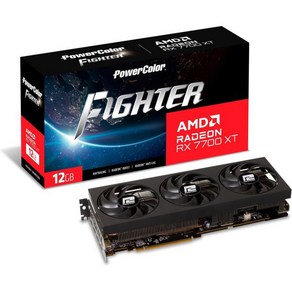 파워컬러 헬하운드 AMD 라데온 RX 7600 게이밍 그래픽 카드, 7700 XT Fighte, 1개