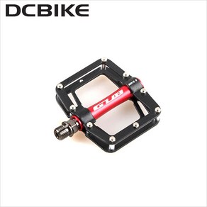 [GUB] GC010 경량 알루미늄 자전거 평페달[좌우1조], 블랙레드, 1세트, 블랙레드