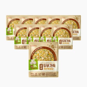 굽네 두부 가득 계란볶음밥, 200g, 10개