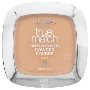 로레알 L'Oéal Tue Made 슈퍼 블렌더블 파우더 W3 라이트 미디엄 9.5g(0.33oz), 1개, 9.5g