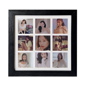 블랙핑크 blackpink 단체 개인 액자 굿즈 블랙, 정사각형 10인치(24.3x24.3cm), 제니 3  액자+사진  세트