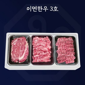 이연한우 1등급 한우 소고기 선물세트 3호 등심 갈비 살치, 900g, 1개