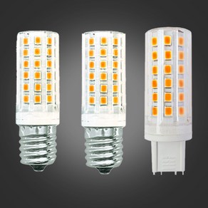 LED 콘램프 5W E14 E17 G9 콘벌브 전구 미니, 1개, 주광색