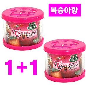 청개구리 트리프로그방향제 복숭아향 1+1 차량용방향제 자동방향제, 2개