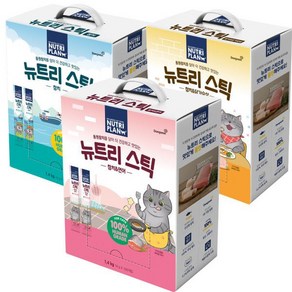 동원 뉴트리플랜 뉴트리스틱 참치 닭가슴살 연어 1.4kg 100P 고양이츄르 동원참치 -, 1개