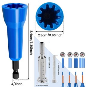 전동 드릴 드라이버용 와이어 트위스트 도구 전기 기사 아티팩트 커넥터 케이블 장치 멀티 툴, 1개, 2.2PCS One Set B