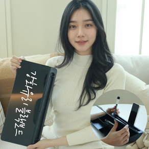 태블릿 거치대 화이트보드, 올블랙, 1개