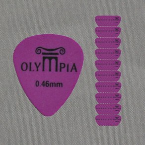 Olympia 기타피크 0.46mm TOLTEX Standad피크 봉지(100개), 1개, 1개