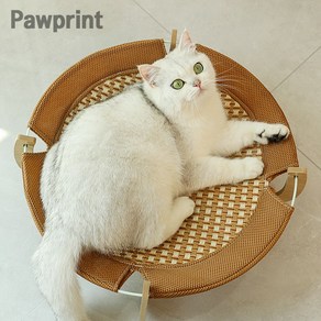 Pawpint 고양이 해먹 - 통기성 메쉬로 편안한 쉼터 제공 실내외 겸용 안정적 디자인 대형 및 소형 고양이 모두 사용 가능 쉬운 설치와 튼튼한 고정 구조 고양이를 위한, 1세트