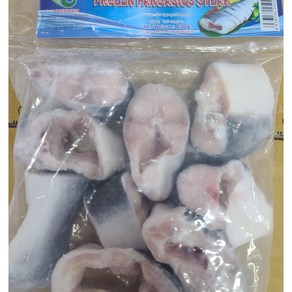 냉동식품 자른냉동메기 fozen pangasius steak 메기컷 630g woldfood, 1개