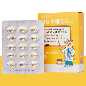 3651 고양이 강아지 오메가3 영양제 60캡슐 순도 80% KD Pharma