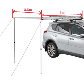 차어닝 어닝 사이드월 차박어닝 차 캐노피 방수 천막 차 측면, 2.5x3m
