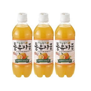 찬물에도 잘 녹는 하늘향기 통유자즙 1500ml(500ml x3) 무농약유자 70%, 500ml, 3개