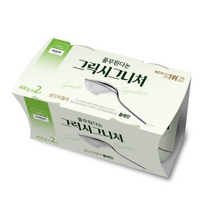 그릭시그니처 빅팟플레인 800g(400g x 2ea) 풀무원다논 냉장, 2개, 단품