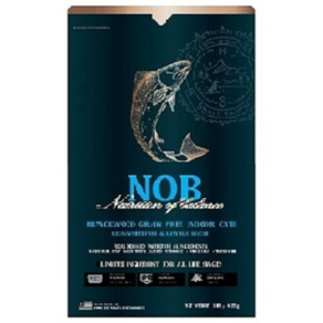 블랙우드 NOB 그레인프리 LID 인도어 캣 (흰살생선) 454g x 4개(1.82kg), 4개