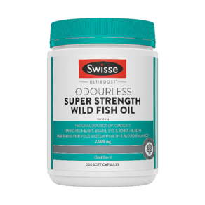 [대용량] 스위스 호주 무취 고함량 오메가3 2000mg Swisse Ultiboost Odouless High Stength Wild Fish Oil, 1개, 200정