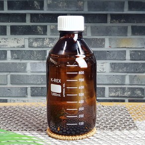 갈색 눈금유리병 1000ml 메저링 글라스보틀 (MB1000)