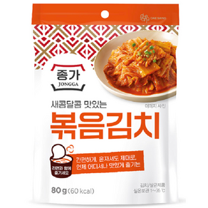 종가집 새콤달콤 볶음김치, 80mg, 1개