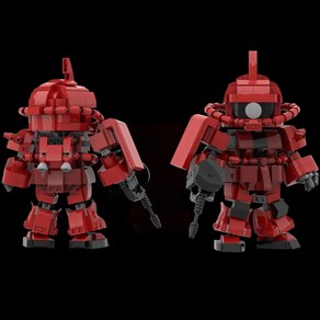 샤아 전용자쿠 브릭피규어 MS-06S zaku ii char 18cm