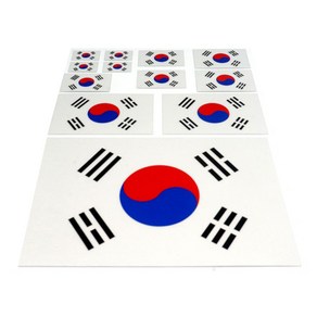 삼항 1+1 자동차튜닝 태극기스티커 12개 자동차앰블럼