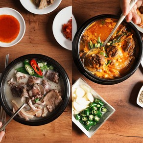 선비찬 사골순대국 3봉 + 얼큰이사골순대국 3봉 (냉동), 3개, 600g