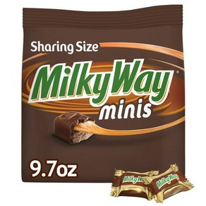 Milky Way Minis Size Milk Chocolate Bars 미국 밀키웨이 미니사이즈 초콜릿바 낱개포장 275g 6팩