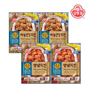 [오뚜기] 오즈키친 양념치킨 580g x 2개+마늘간장치킨 580g x 2개, 2개