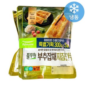 풀무원 부추잡채 지짐만두, 300g, 3개