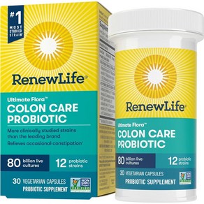 30 Count (Pack of 1) 50 Billion CFU Go-Pack Rene 30개(1팩) 500억 CFU Go-Pack Renew Life Extra Care