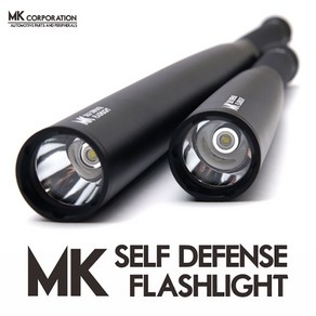 MK 호신용 플래시라이트 Self Defense Flashlight, 블랙 대(49cm), 1개