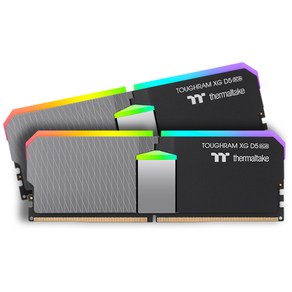 써멀테이크 DDR5-6000 CL36 TOUGHRAM XG RGB, 블랙 패키지 (32GB(16Gx2)), 2개